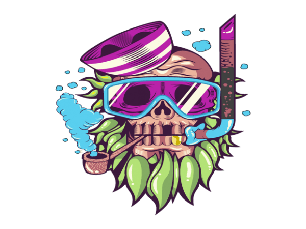 Skull snorkle buy t shirt design artwork