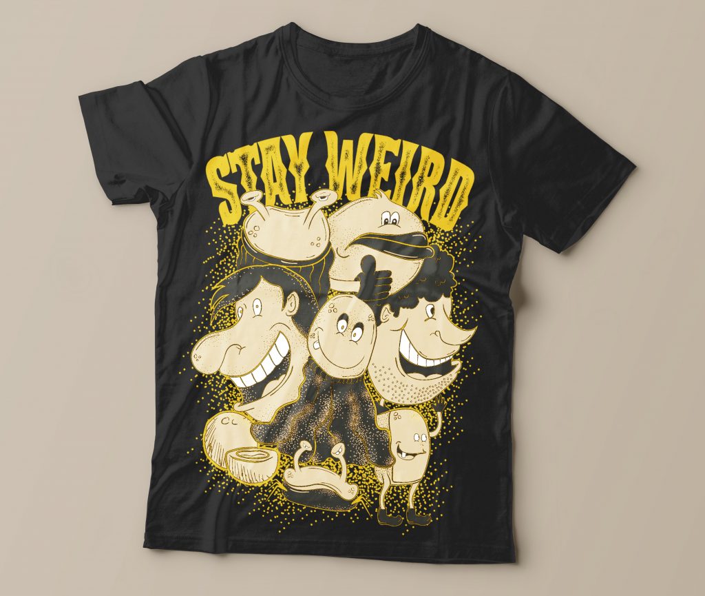 Stay Weird tshirt designs for merch by amazon
