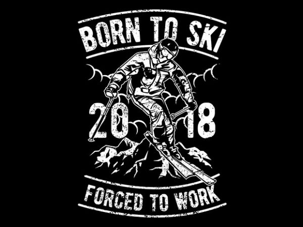 Born to shoot commercial use t-shirt design