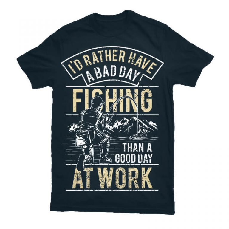 Download Fishing tshirt design vector
