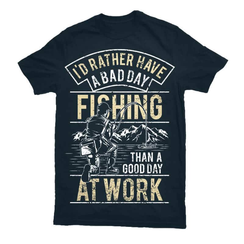 Fishing t shirt designs for print on demand