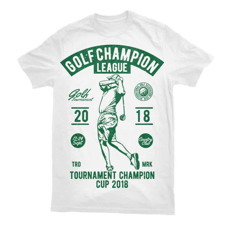 Golf Champion League buy t shirt designs artwork