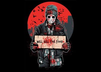 Kill For Food T shirt Design