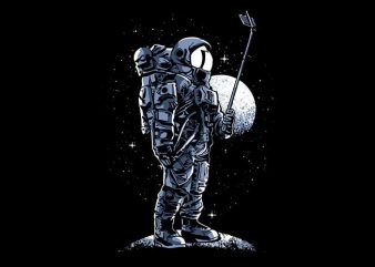 Selfie Astronaut T shirt Design