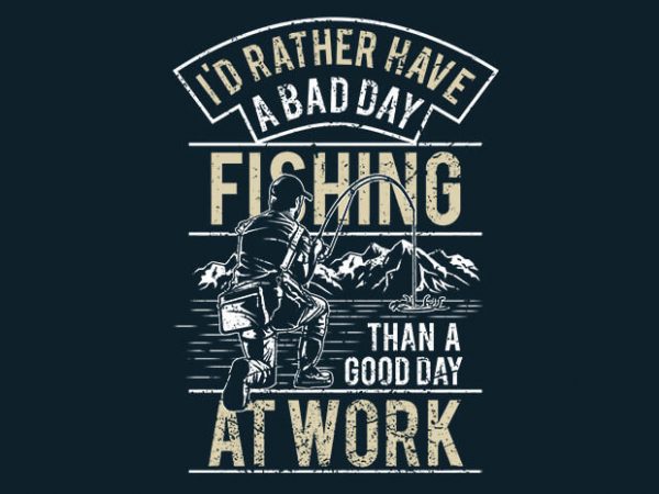 Fishing tshirt design vector