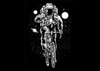 Astronaut Bicycle Tshirt design