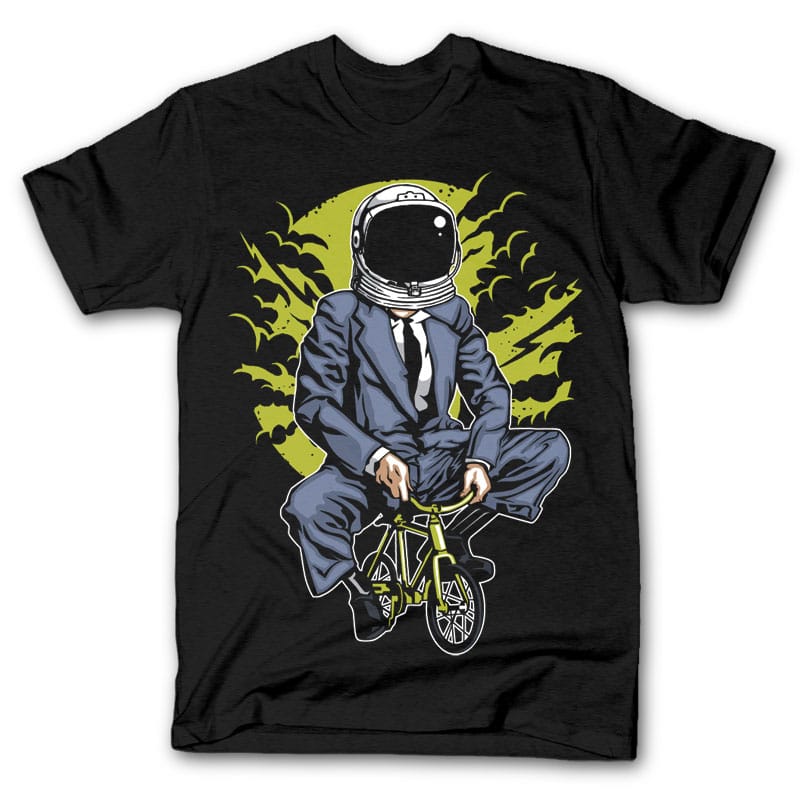 Bike To The Moon t shirt design t shirt designs for printful