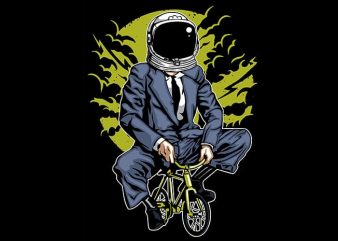Bike To The Moon t shirt design