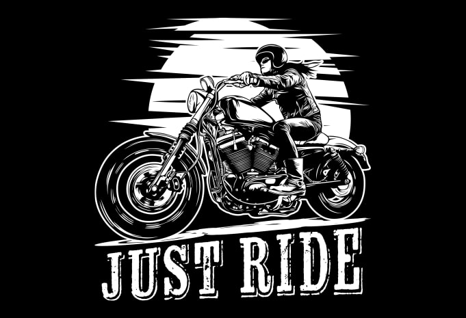 Biker girl t shirt design for purchase