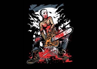 Chainsaw Killer tshirt design