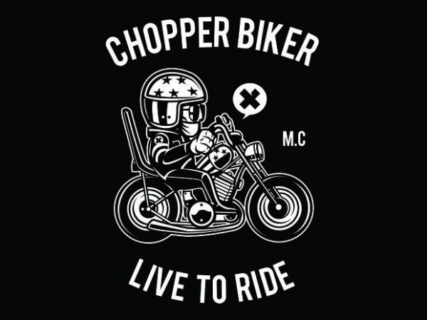 Chopper Biker vector shirt design Chopper Biker vector shirt design