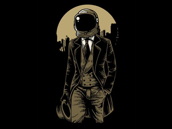 Classic astronaut t shirt design