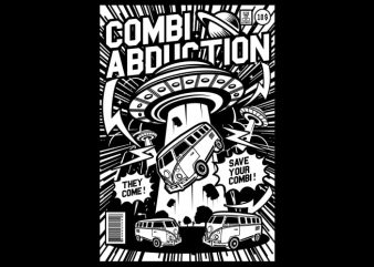 Combi Abduction graphic t-shirt design