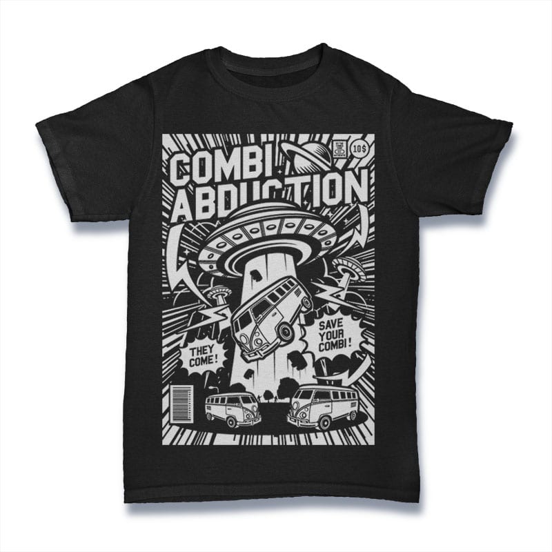 Combi Abduction vector shirt designs