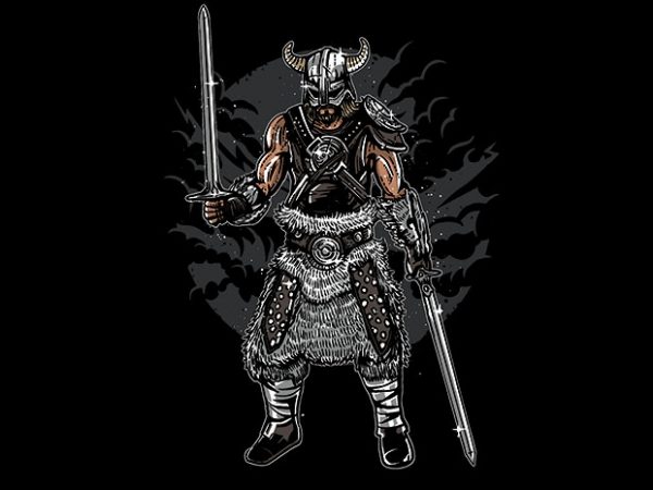 Dark Viking t shirt design Dark Viking t shirt design