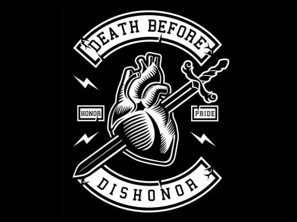 Death Before Dishonor tshirt design for sale Death Before Dishonor tshirt design for sale