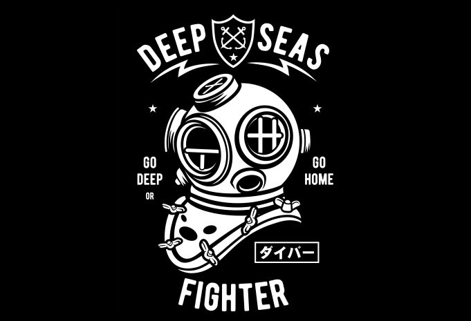 Deep Seas Fighter buy t shirt design Deep Seas Fighter Display - Deep Seas Fighter buy t shirt design