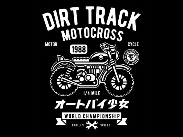 Dirt track tshirt design for sale