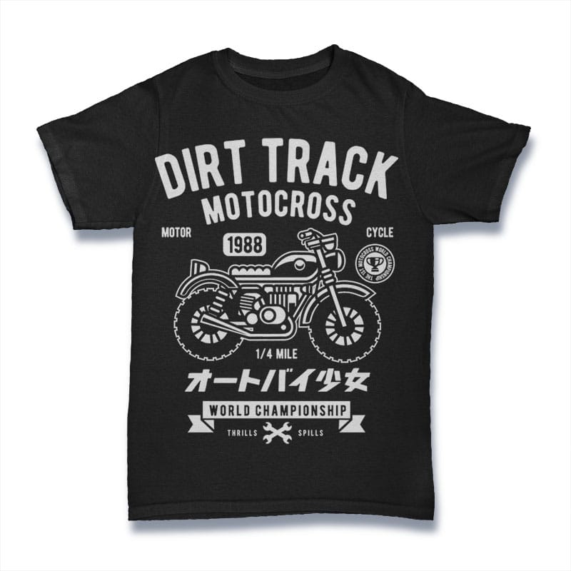 Dirt Track tshirt designs for merch by amazon