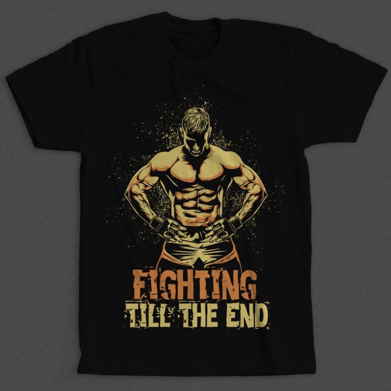 Fighter buy t shirt designs artwork