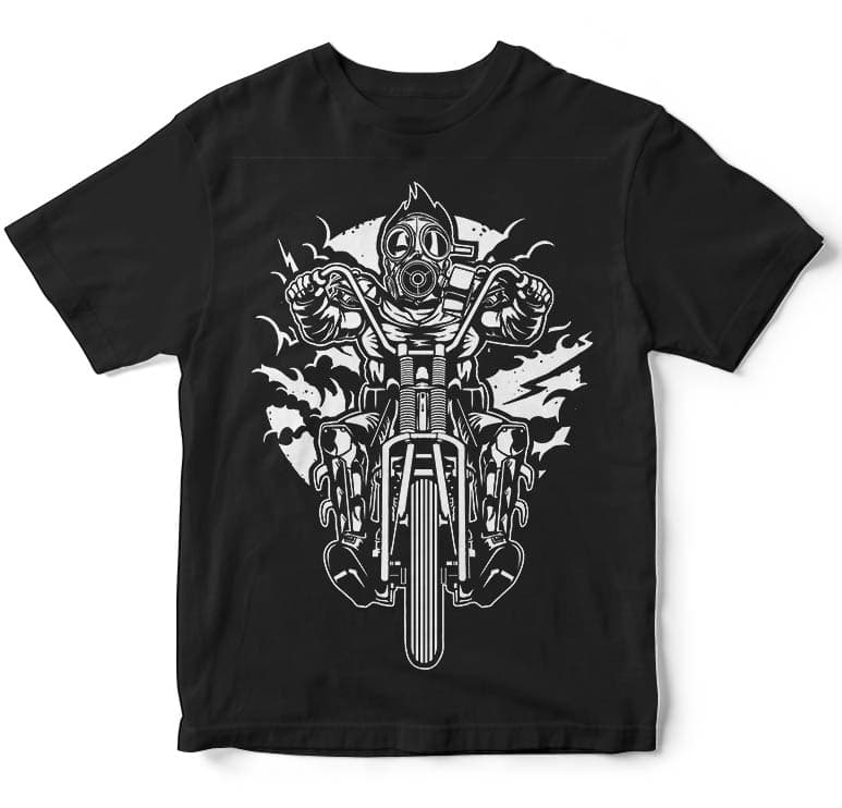 Gasmask Chopper tshirt design commercial use t shirt designs