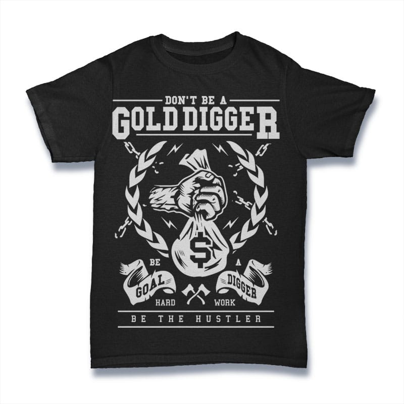 Gold Digger tshirt designs for merch by amazon