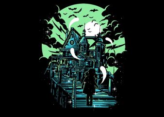 Haunted House tshirt design