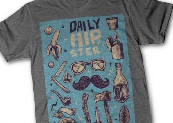 Hipster tshirt design