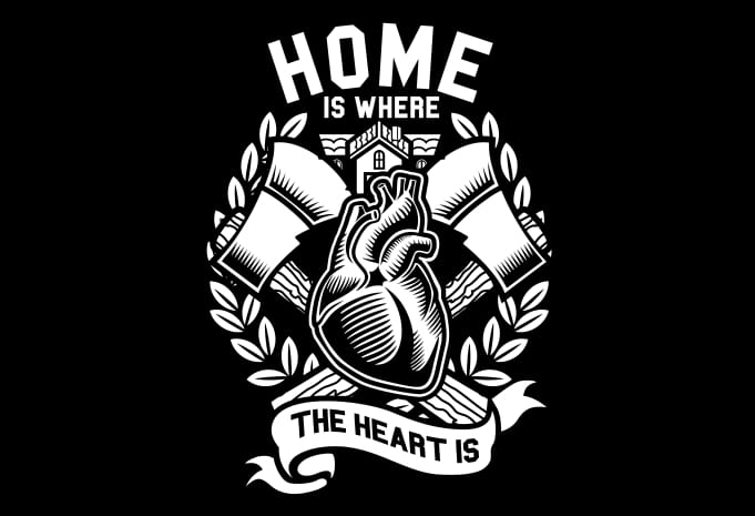 Free Free 302 Free Svg Home Is Where The Heart Is SVG PNG EPS DXF File