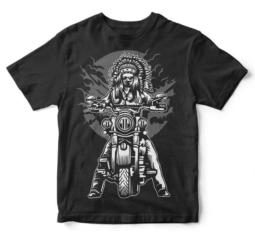 Indian Chief Motorcycle tshirt design t shirt designs for sale