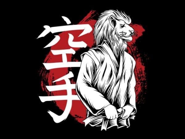 King of the karate vector shirt design