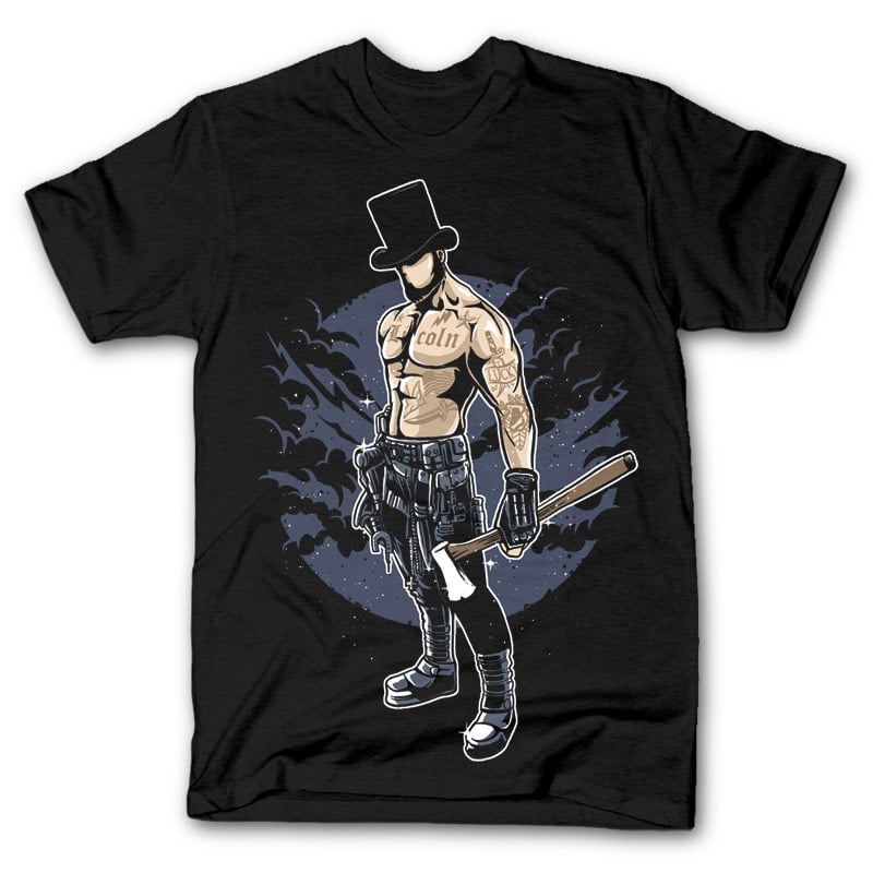 Lincoln tshirt design t shirt designs for printify