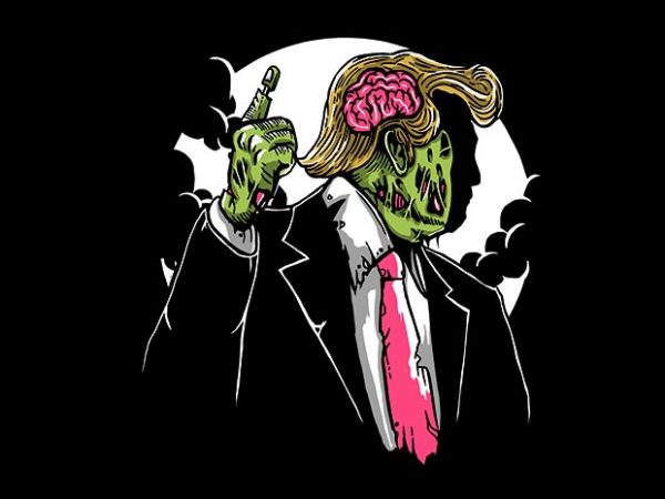 Make zombie great again vector shirt design