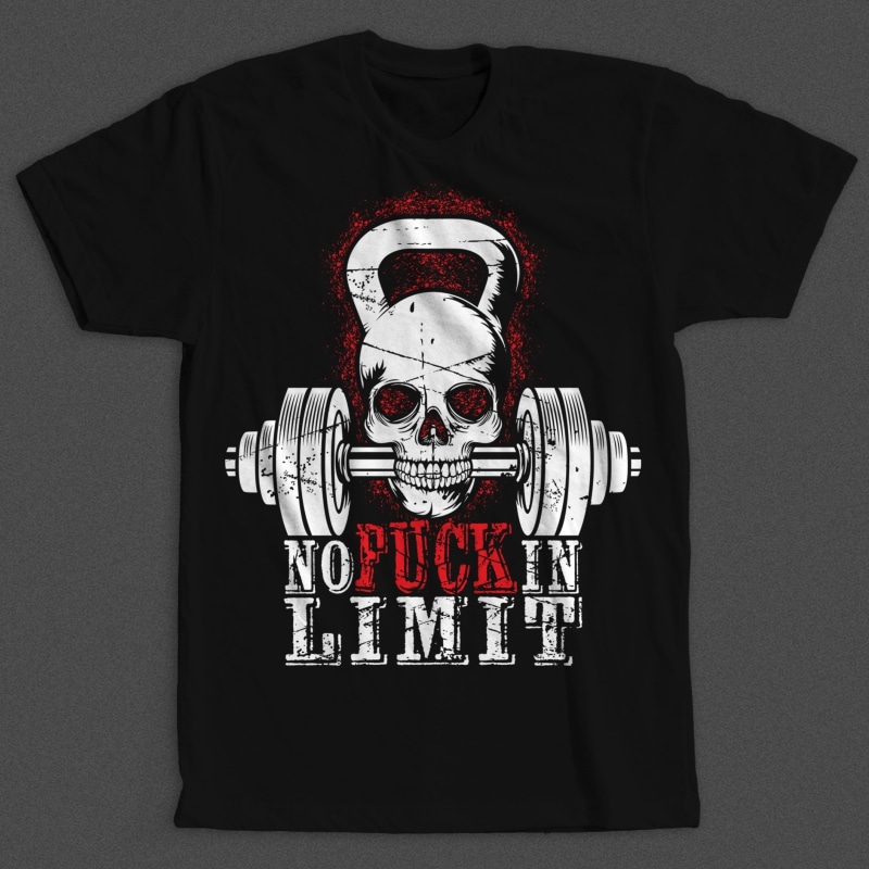 No Fuckin Limit t shirt designs for merch teespring and printful