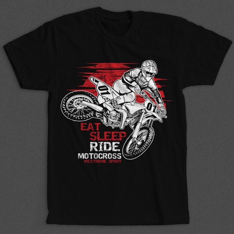 Motocross t shirt designs for merch teespring and printful