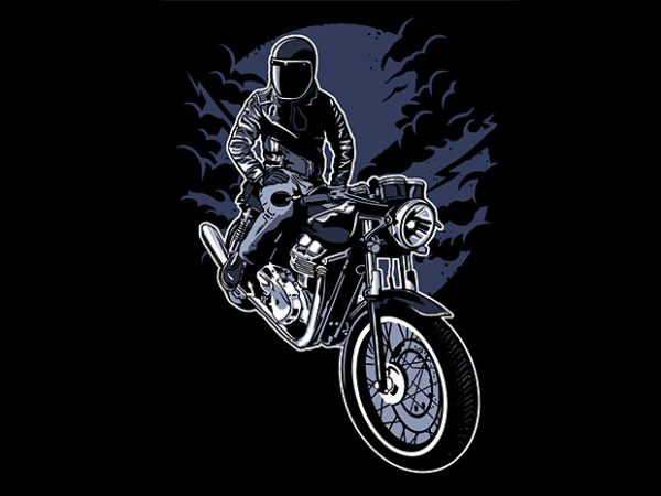 Night rider t shirt design