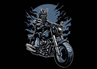 Samurai Ride t shirt design