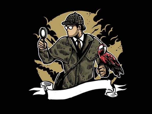 Sherlock holmes t shirt design