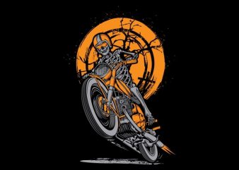 Skull Rider vector t-shirt design