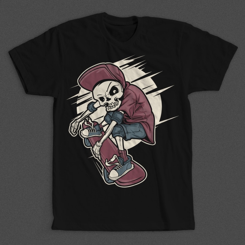 Skull Skates t shirt designs for teespring