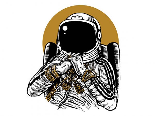 Space dee jay t shirt design