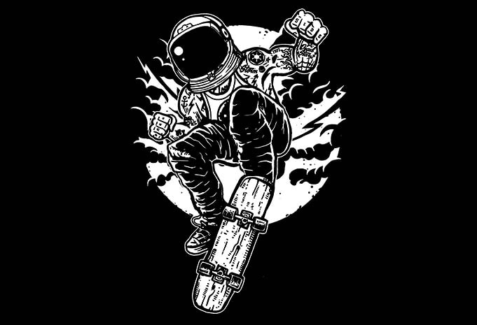 Space Skater t shirt design buy t shirt design Space Skate buy tshirt design - Space Skater t shirt design buy t shirt design