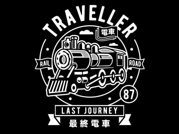 Traveller vector t shirt design artwork