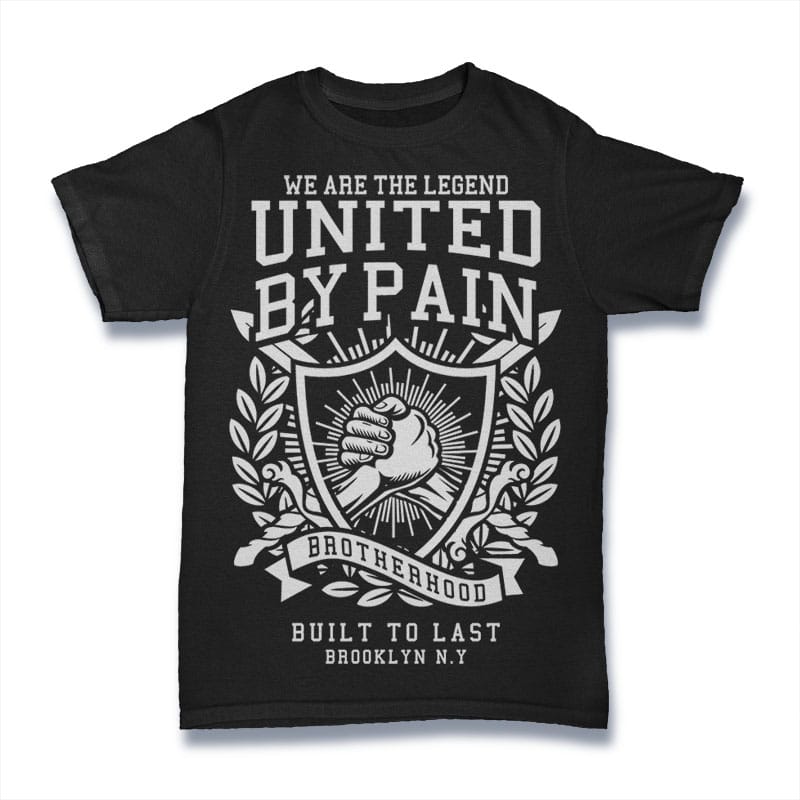 United By Pain t shirt designs for merch teespring and printful