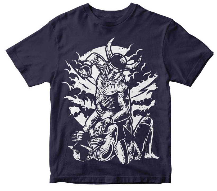 Viking MMA Fighter t shirt design t shirt designs for printful