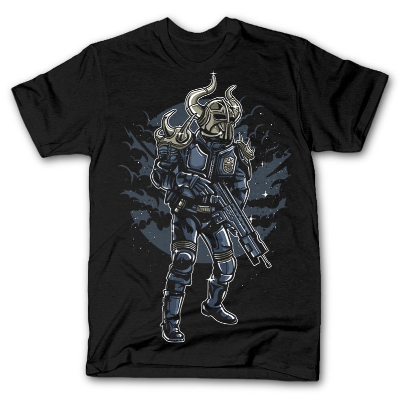 Viking Soldier t shirt design t shirt designs for printful
