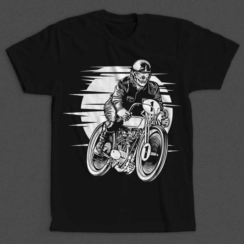 Vintage Racer t shirt designs for merch teespring and printful