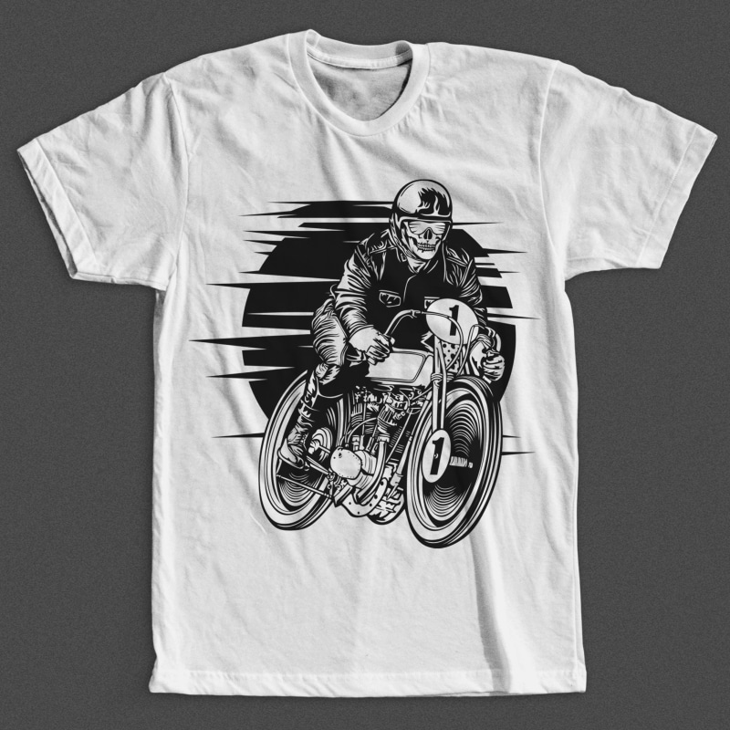 Vintage Racer t shirt designs for merch teespring and printful