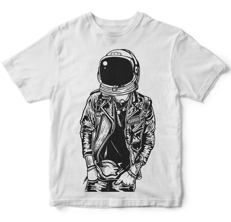 Astronaut Punkster tshirt design t shirt designs for merch teespring and printful