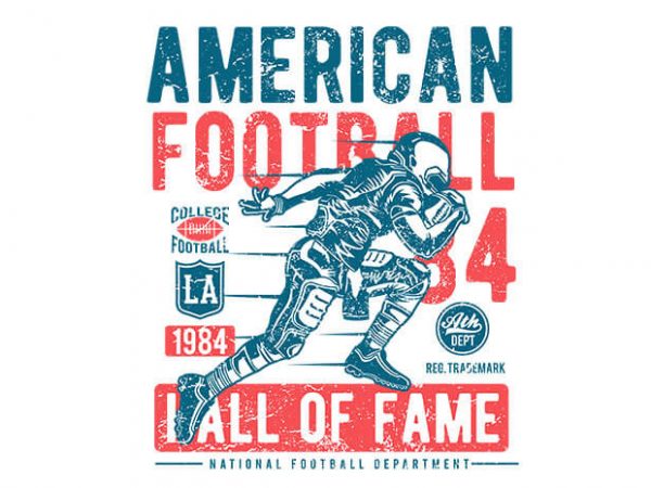 American football vector t shirt design